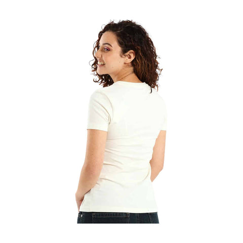 Polo T-Shirt Ladies Ash Logo Off White