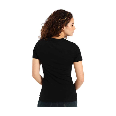 Polo T-Shirt Ladies Ash Logo Black
