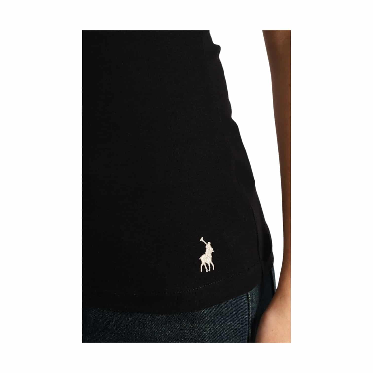 Polo T-shirt Ash Logo Black