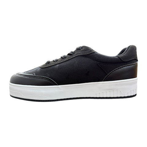 Polo Ladies Sneakers Panelled Jaquard Black