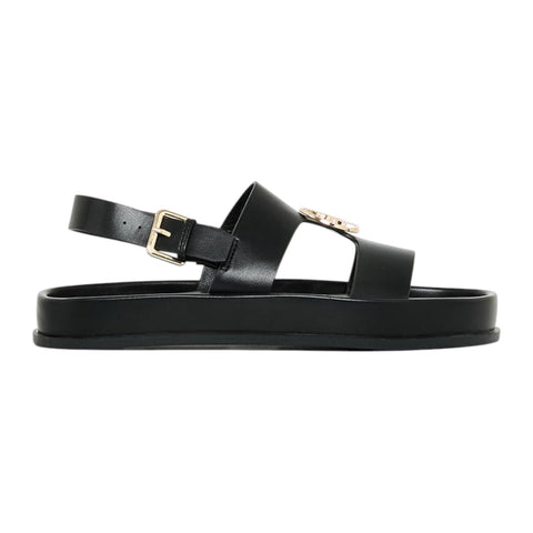 Polo Ladies Sandals Moulded Trim Black