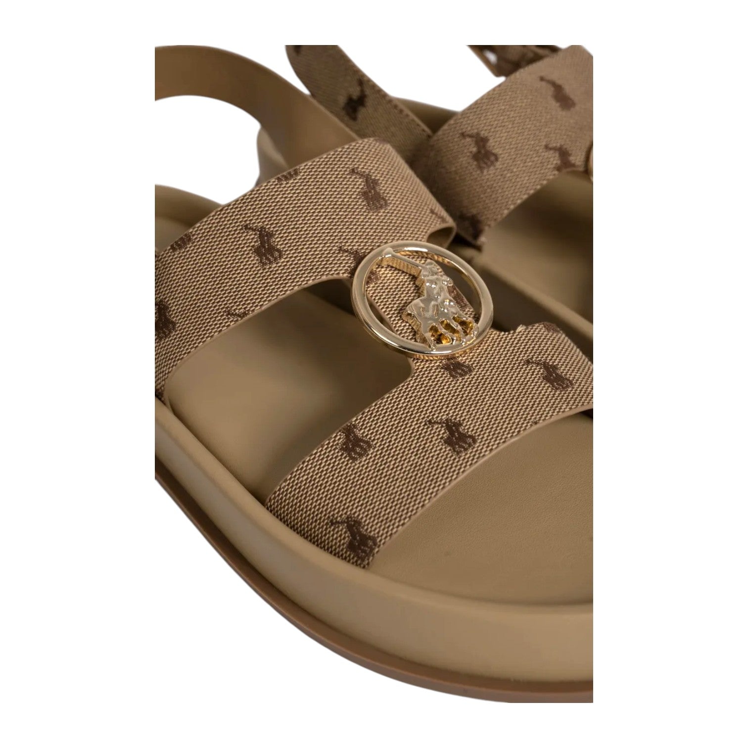 Polo Ladies Moulded Unit Trim Sandal - Stone