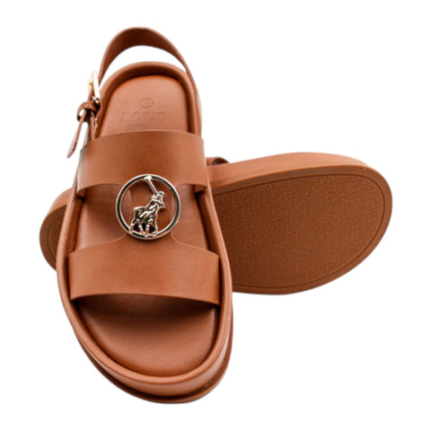 Polo Ladies Moulded Unit Trim Sandal | Tan