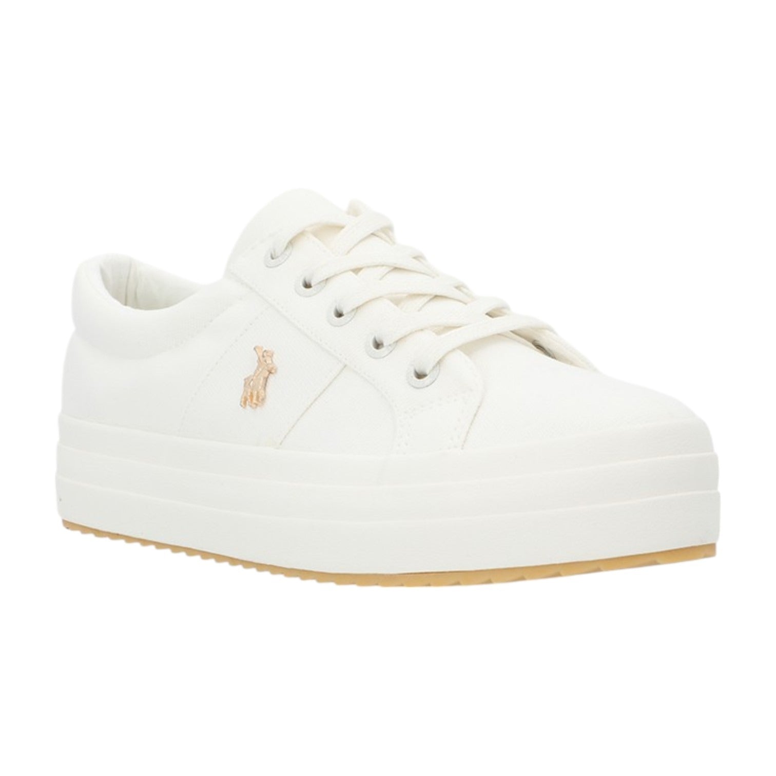 Polo Ladies Classic Canvas Sneaker - White