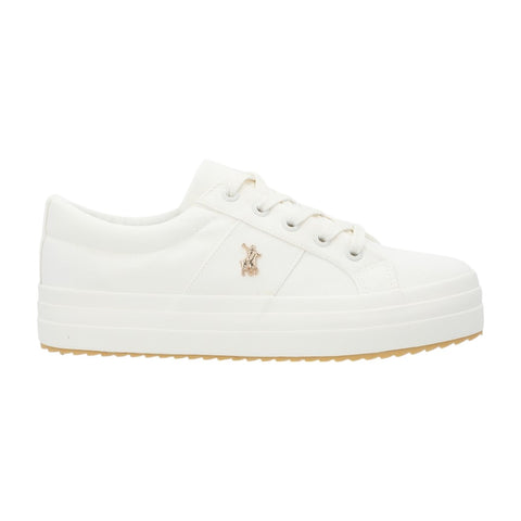 Polo Ladies Classic Canvas Sneaker - White