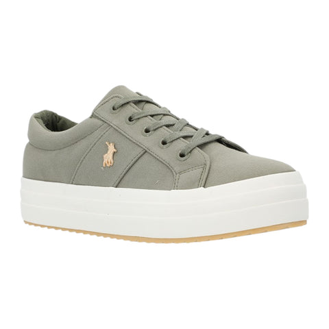 Polo Ladies Classic Canvas Sneaker - Olive