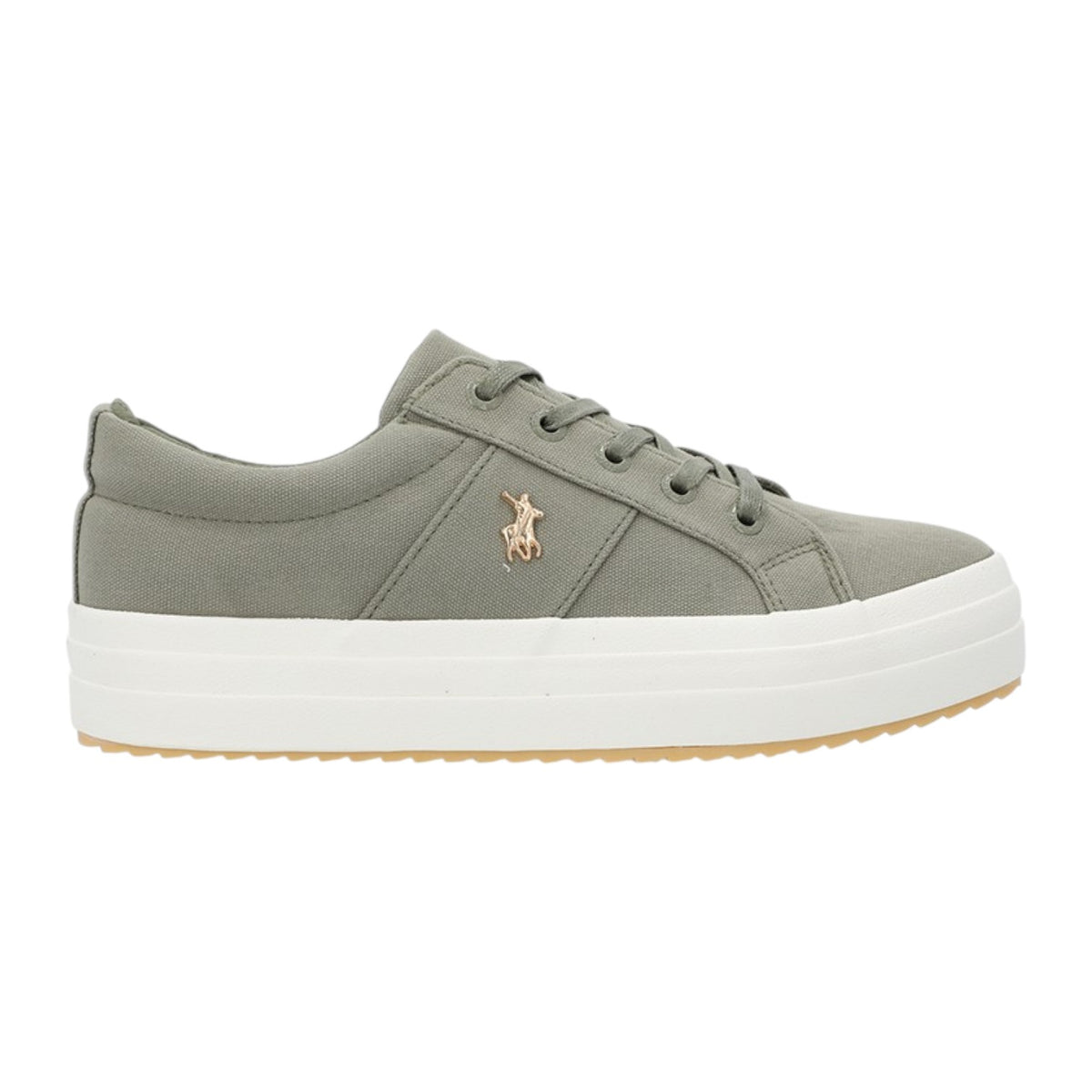 Polo Ladies Classic Canvas Sneaker - Olive