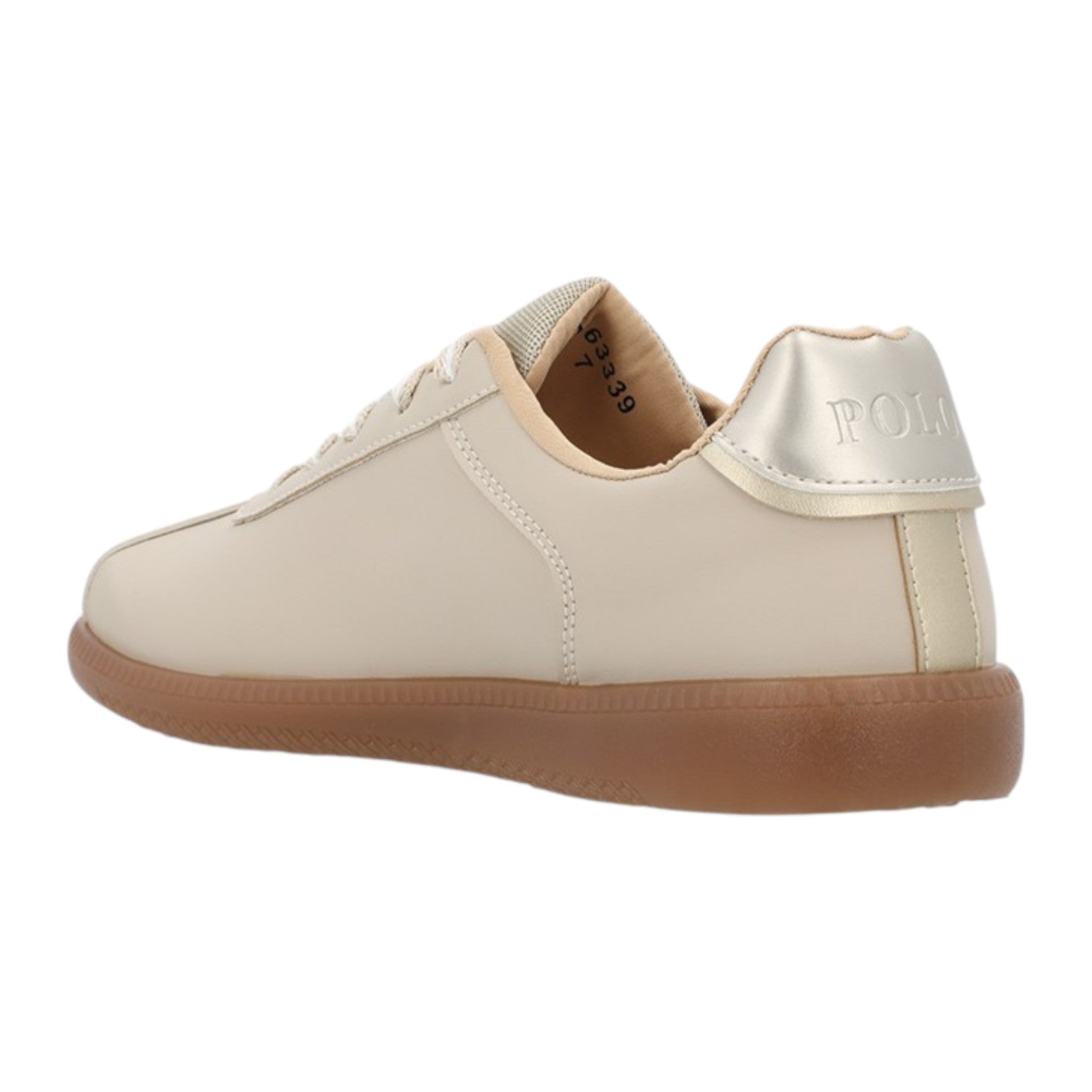 Polo Ladies Side Flash Retro Sneaker - Stone