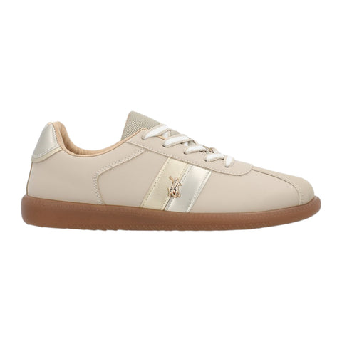 Polo Ladies Side Flash Retro Sneaker - Stone