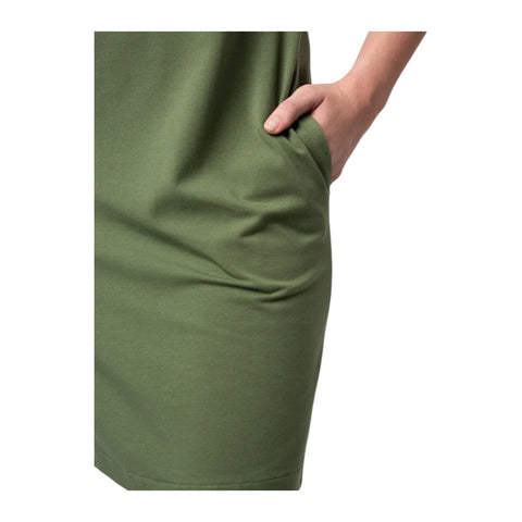 Polo Womens Nandi Short Sleeve T-Shirt Dress - Olive