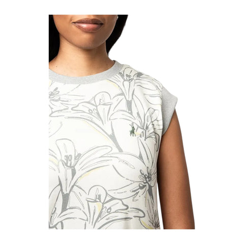 Polo Womens Zyanda Sleeveless Floral Dress - Off White