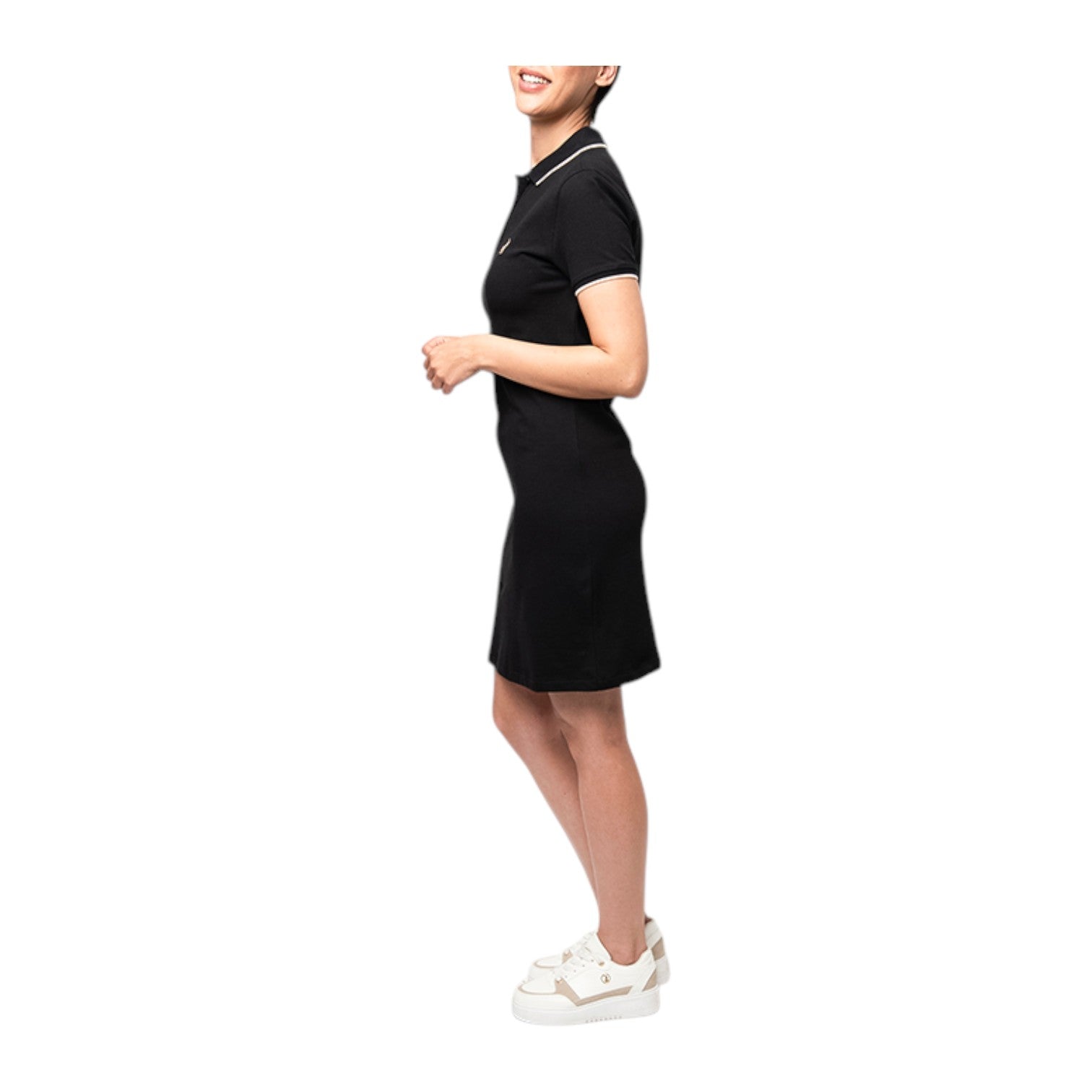 Polo Womens Leah Short Sleeve Golfer Dress - Black