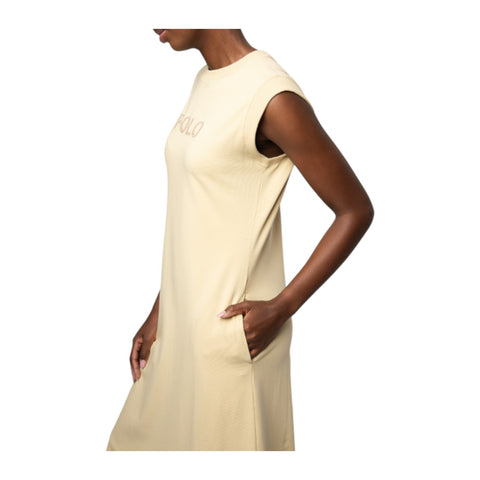 Polo Women’s Mila Short Sleeve Casual Dress – Stone | Midi Dress