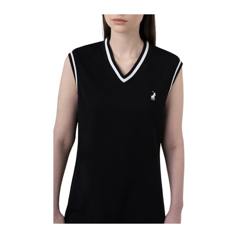Polo Women’s Tiisetso SL Dress – Black | V-Neck Knit Dress