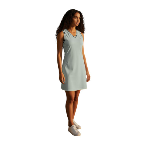 Polo Women’s Tiisetso SL Dress – Cool Sage | V-Neck Knit Dress