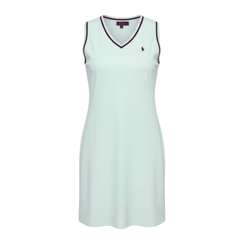 Polo Women’s Tiisetso SL Dress – Cool Sage | V-Neck Knit Dress