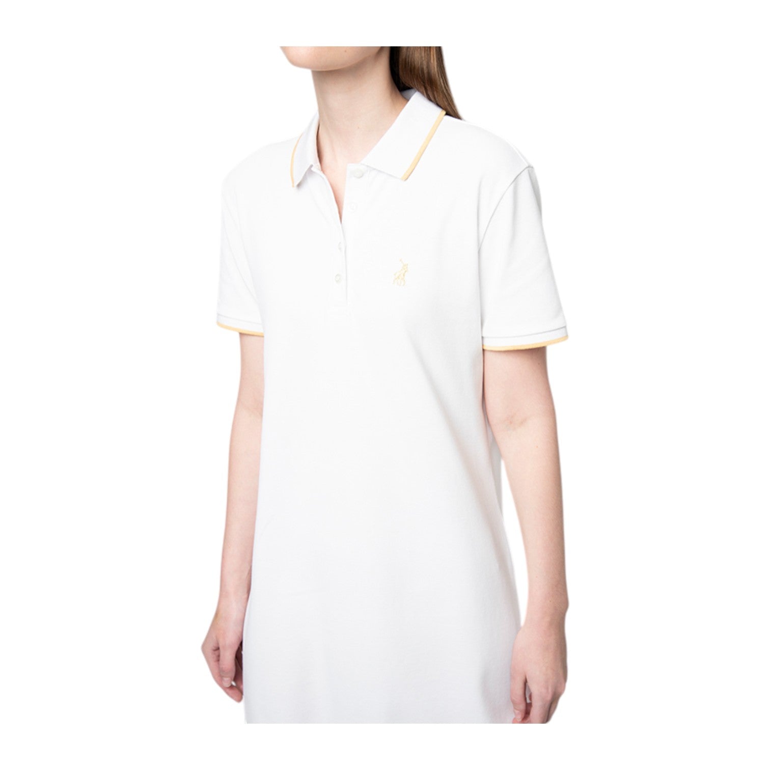Polo Women Leah SS Golfer Dress - White