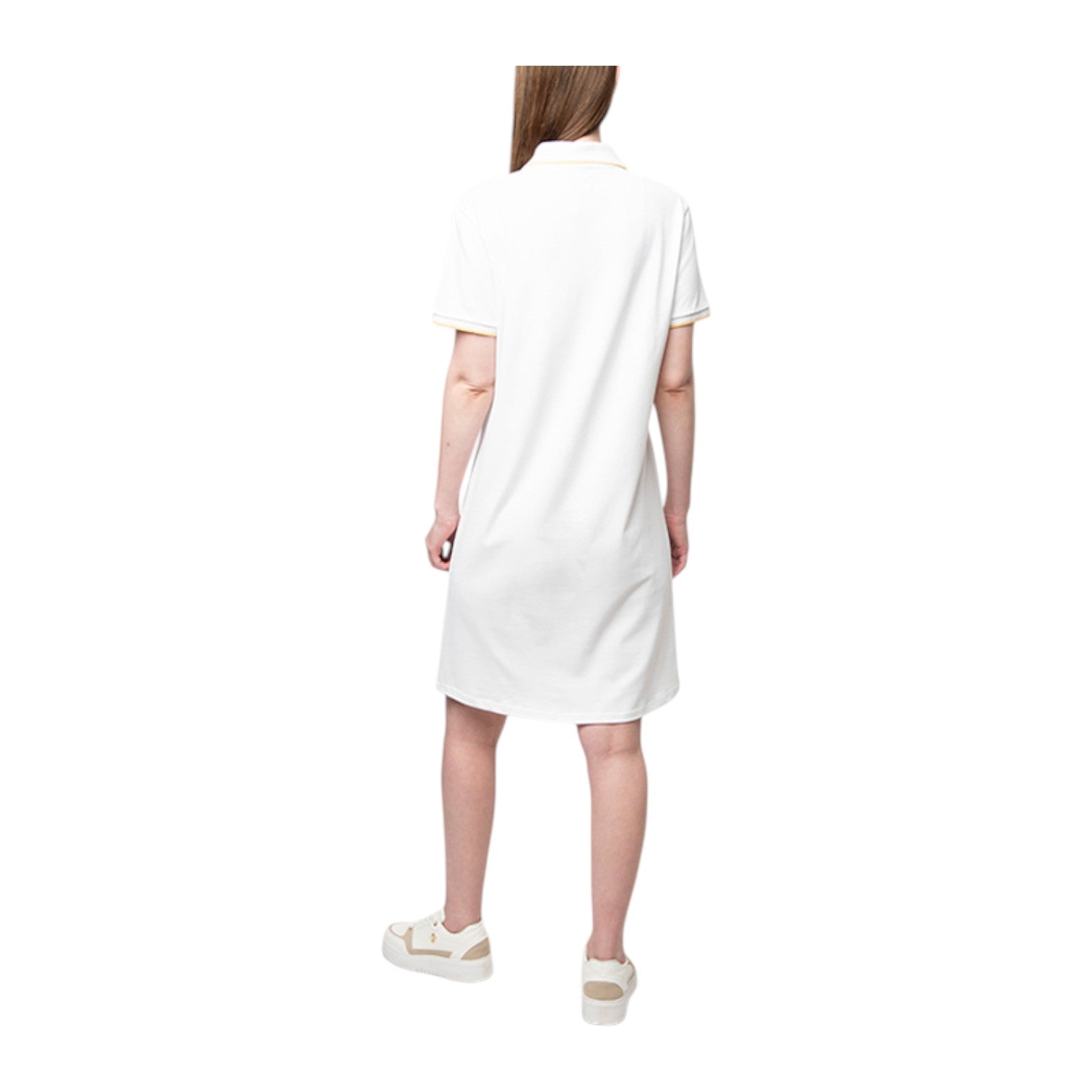 Polo Women Leah SS Golfer Dress - White