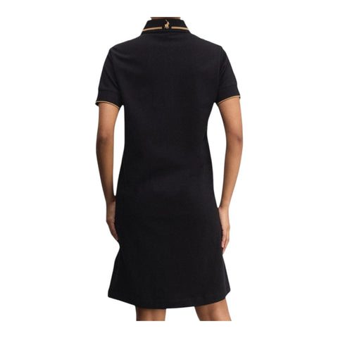 Polo Dress Ladies Jenny Golfer Jaquard Black