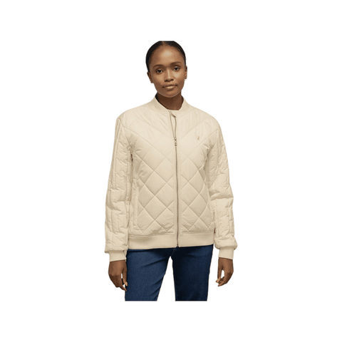 Polo Jackets Womens Hannah Quilted Puffer Ecru