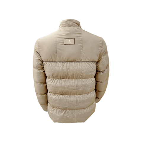Polo Jackets Womens Hailey Monogram Puffer Stone