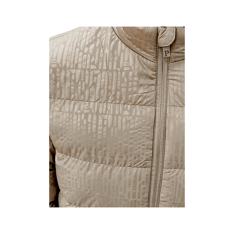 Polo Jackets Womens Hailey Monogram Puffer Stone