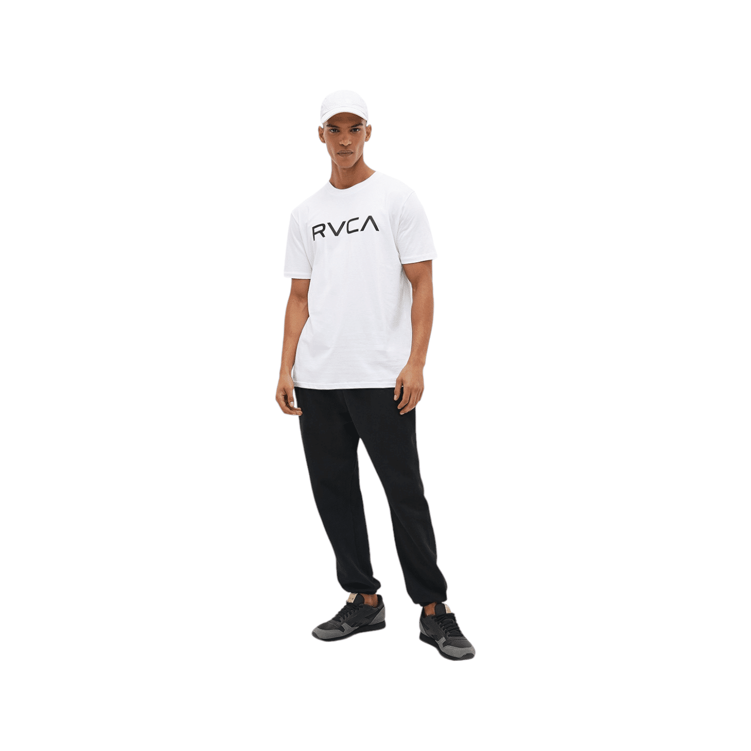 RVCA Tee Shirt Big Logo S/S White/Black