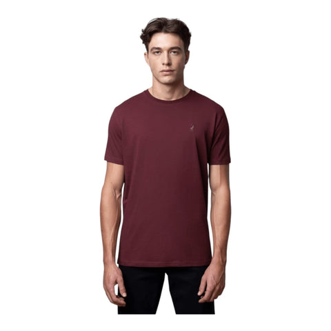 Polo T-Shirt Plain Burgandy