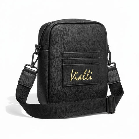 Vialli Laraine Sling Bag – Black | Studded Crossbody