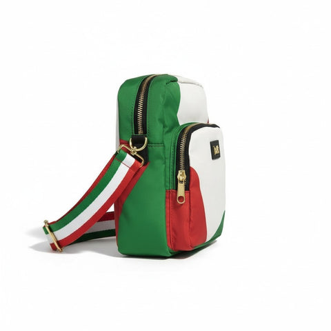 Vialli Khamzy Milano Cross-Body Bag – Multi | Stylish Tricolore Sling