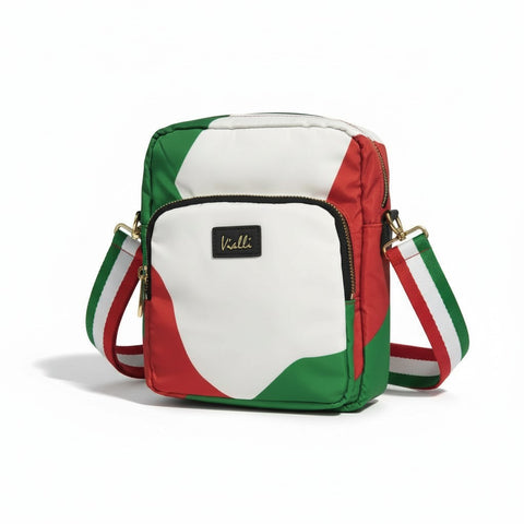 Vialli Khamzy Milano Cross-Body Bag – Multi | Stylish Tricolore Sling
