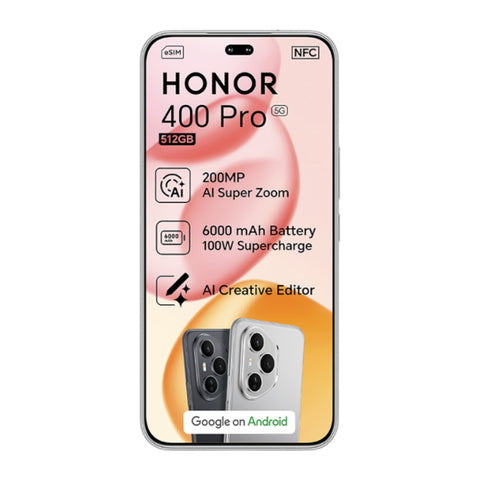 Honor 400 Pro | 512GB Storage, 12GB RAM, Dual SIM Phone - Lunar Grey
