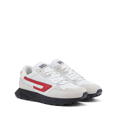 Diesel S-Tyche Ll Sneakers | White/Red Running-Inspired Style