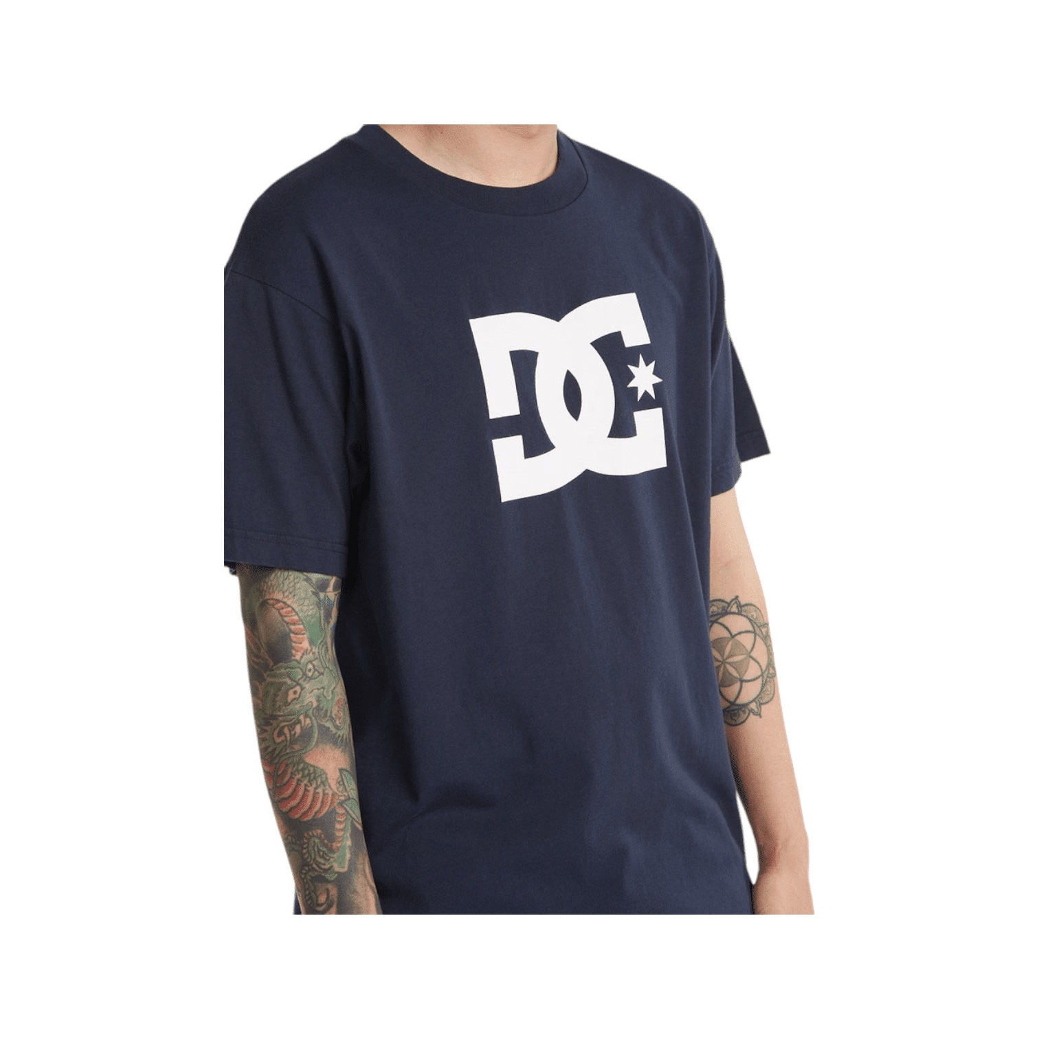 DC Shoes T Shirt Star Logo S/S Navy/White