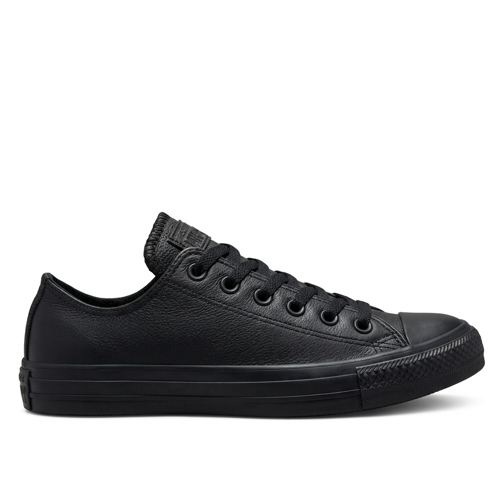 Converse Allstar Leather Low Mono Black