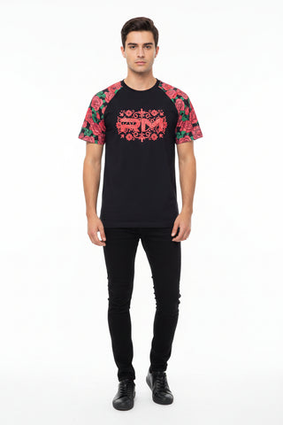 Rossimoda T-Shirt Rose Garden Black
