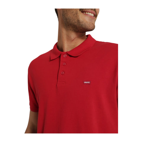Levi's Mens Housemark Polo Shirt - Crimson Red