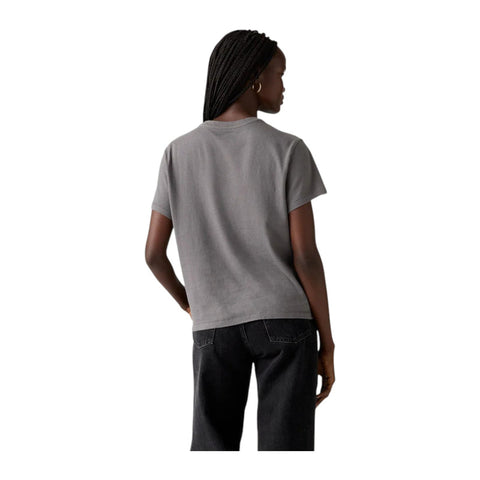 Levis Ladies T-Shirt Classic Rhinestone Smoked Grey