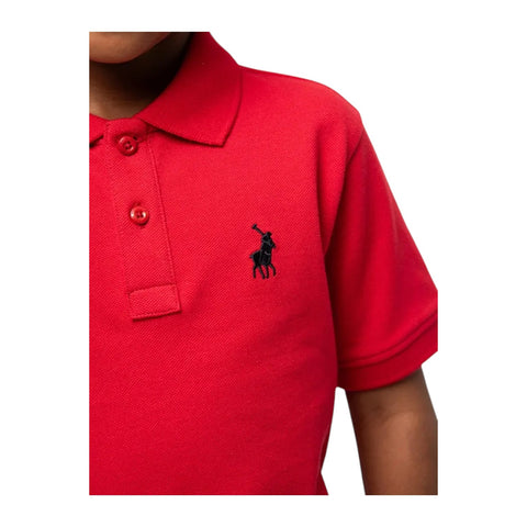 Polo Boys Austin Red Short Sleeve Golfer – Classic Cotton Polo