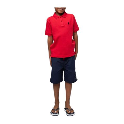 Polo Boys Austin Red Short Sleeve Golfer – Classic Cotton Polo