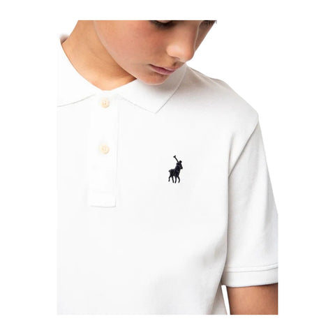 Polo Boys Austin White Short Sleeve Golfer – Classic Cotton Polo Shirt