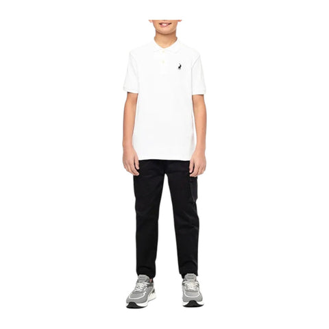Polo Golfer Boys Austin Pique White