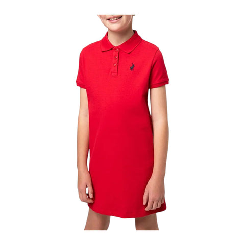 Polo Dress Girls Dakota Golfer Red
