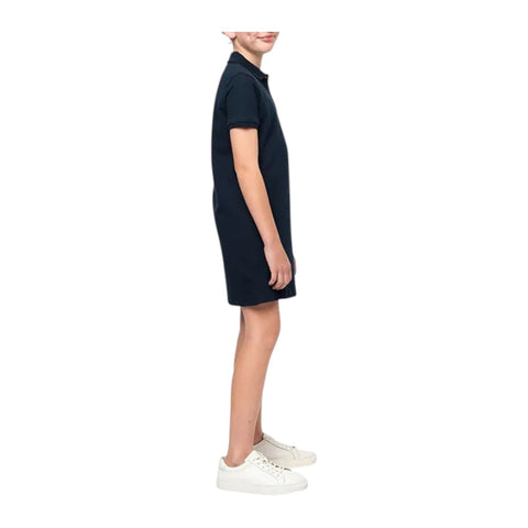 Polo Girls Dakota Navy Short Sleeve Golfer Dress – Cotton Kids Dress