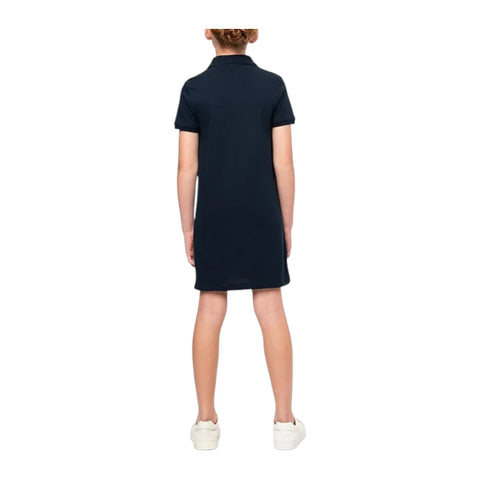 Polo Girls Dakota Navy Short Sleeve Golfer Dress – Cotton Kids Dress
