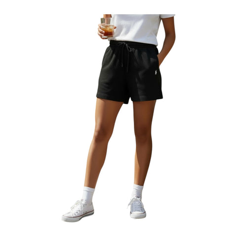 Polo Women’s Jessie Track Shorts – Black | Drawstring Shorts