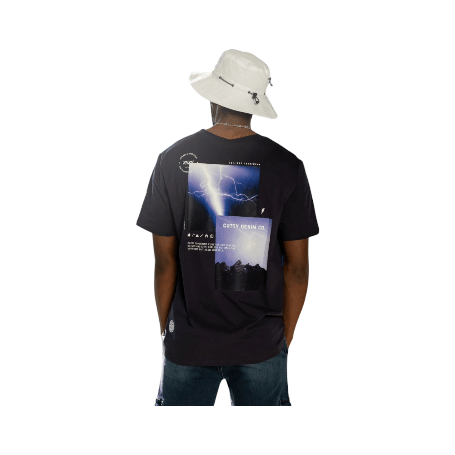 Cutty Bucket Hat Aurora Big White