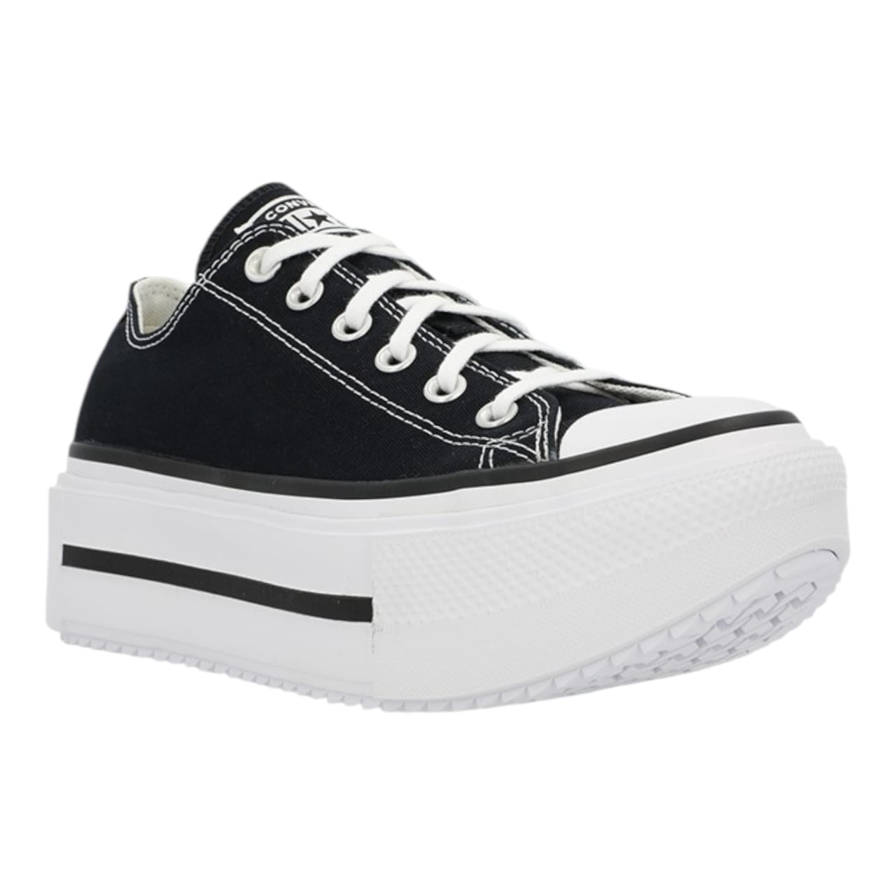 Converse CTAS Lift Double Stack OX - Black & White