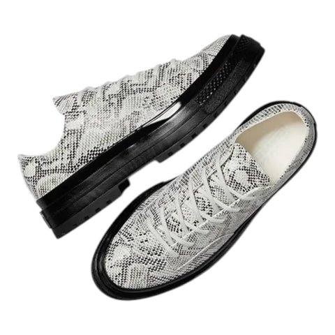 Converse Chuck 70 National OX - Suede Snake Print Grey
