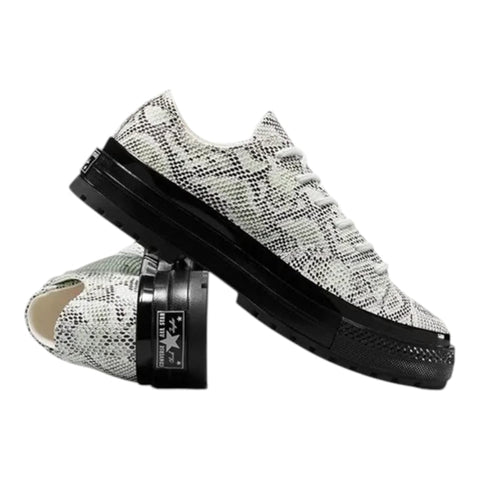 Allstar Formal Suede Snake Print Barely Grey